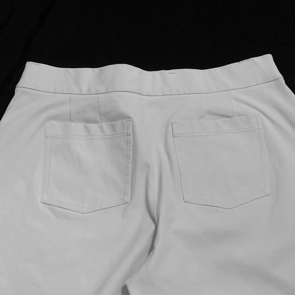 SPANX Womens Pants 2XL On-the-Go Cropped Wide Leg White Pull-On Shaping Pants - Picture 10 of 12